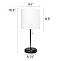 Creekwood Home Oslo 19.5" LED Table Lamp with USB Port, Black Base/White Shade, 2/Set (CWT-2011-BA-2PK)~#|#~51956637-F8AA-4C6C-89E0895010304508_sc7