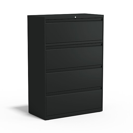 Staples Commercial 4 File Drawer Lateral File Cabinet Locking