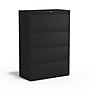 Staples Commercial 4-Drawer Lateral File Cabinet, Letter/Legal Size, Lockable, 52.36"H x 36"W x 18.62"D, Black (60925/17454)~#|#~51956FE4-7429-4918-99C0E701D775F4AB_sc7