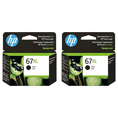 HP 67XL Black High Yield Ink Cartridge, 2/Pack (HP67X2PKBK-VB) Sansujyuku sansujyuku.com