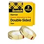 Scotch Permanent Double Sided Tape Refill, 0.5" x 25 yds., 1" Core, Clear, 2/Pack (665-2PK)~#|#~5199756A-BEC8-423D-9508AE1A980D1F2A_sc7