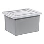 Iris 32 Quart Letter Sized Snap Closure Plastic File Bin, Gray (500227)~#|#~5199FDA3-013E-464E-BCFA296BD9F76613_sc7