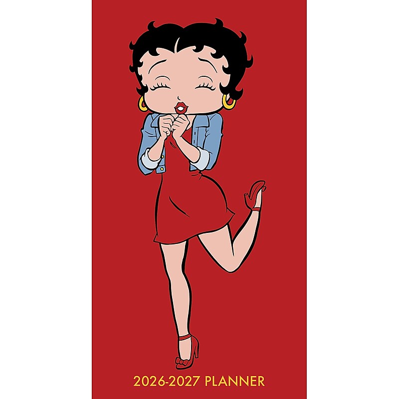 2026 Willow Creek Betty Boop 3.5" x  Monthly Planner, Paperboard Cover (56493) image 1