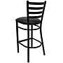 Flash Furniture Metal Back Vinyl Restaurant Barstool, Black (XUDG697BBARBKV)~#|#~519D8572-A0E1-43EC-A06E344E834C278A_sc7