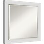 Amanti Art Flair Soft White Narrow Frame Wall Mirror, 24" x 24" (A42674960886)~#|#~51A0317E-9406-4056-96F25BE4564F9D39_sc7