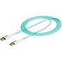 StarTech 5m (16.4ft) LC to LC (UPC) Duplex OM4 Multimode Fiber Optic Cable with Push-Pull Tabs, 50/125, Aqua (450FBLCLC5PP)~#|#~51AEE3B6-BCE5-494C-9F3DD1FB8EE97EB8_sc7