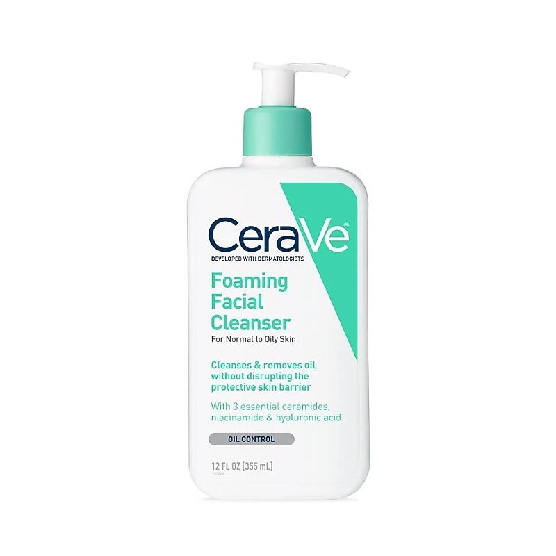 CeraVe Hydrating Foaming Cleanser for Oily Skin, 12 oz. (S3950311) image 1