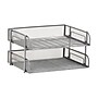 Mind Reader Metal Side Loading Stackable Letter Tray, Letter Size, Silver (ESTACK2-SIL)~#|#~51B55E21-A99B-4594-85C37ADA4CBD53E1_sc7