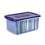 Bankers Box Heavy-Duty Latch Lid Plastic File Box, Letter Size, Blue/Clear, Each (86101)~#|#~51B6FD41-35BD-45E9-AE81B6C4C80AFF0C_sc7