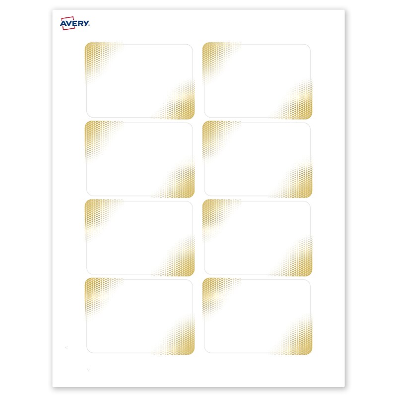 Avery Laser/Inkjet Rectangle Multipurpose Labels, 2-1/3" x 3-3/8", White, 80/Pack (S00-EW9) image 1