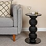 Storied Home Mango Wood Round End Table, Black (EC1661)~#|#~51BB10C5-F029-4E1D-A9D2873E8F910C83_sc7