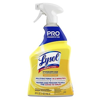 Lysol Professional Advanced Deep Clean All Purpose Cleaner, Lemon Breeze Scent, 32 oz. (1920000351)
