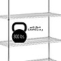 Honey-Can-Do 5-Tier Heavy-Duty Adjustable Shelving Unit with 800-lb Shelf Capacity, 18"W, Chrome (SHF-01441)~#|#~51C5BE7C-43E7-43A5-807C2A29F4E49B2B_sc7