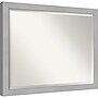 Amanti Art Vista Brushed Nickel Narrow Frame Wall Mirror, 24.75" x 30.75" (A42674960920)~#|#~51C8A1A6-929D-48D8-BEC4EB086B4790BA_sc7
