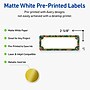 Avery Rectangle Multipurpose Labels, 1" x 2-5/8", White, 160/Pack (19479370492)~#|#~51CBADFB-AE0B-4942-AC42DB6685CB96BF_sc7