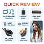Delton 40Y USB Mono Computer Headset with ENC Microphone and USB-C Adapter, Black (DWH40YAC)~#|#~51D27637-59E6-4C2C-93E73D2623F5A1FB_sc7