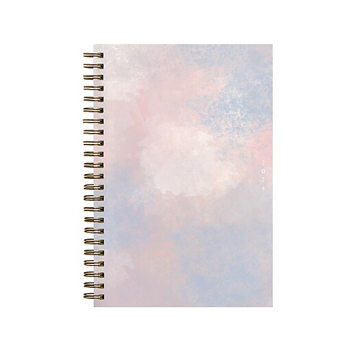 20242025 Blue Sky Kachel Cool 5" x 8" Weekly & Monthly Planner, Blue