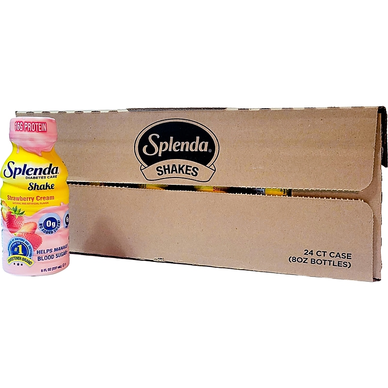 Splenda Diabetes Care Sugar-Free Strawberry Cream Shake, 8 oz., 24 Bottles/Carton (SP20252580) image 1