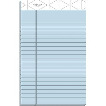 TOPS Prism Notepad, 5" x 8", Narrow Ruled, Assorted, 50 Sheets/Pad, 6 Pads/Pack (TOP63016)
