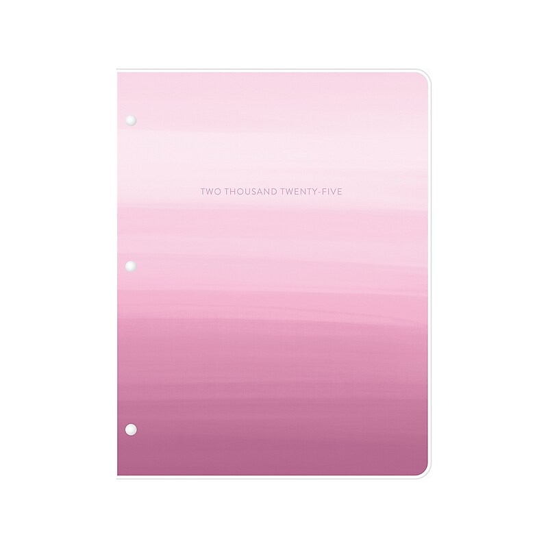 2025 Blue Sky Juno 8.5" x 11" Monthly Planner, Plastic Cover, Pink (152266) image 1
