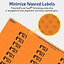 Avery Laser/Inkjet Multipurpose Decorative Edge Labels, 0.5" x 2.5", Bright Orange, 3600/Box (94749)~#|#~51E3C673-880F-48E7-83A4460E6BE90576_sc7
