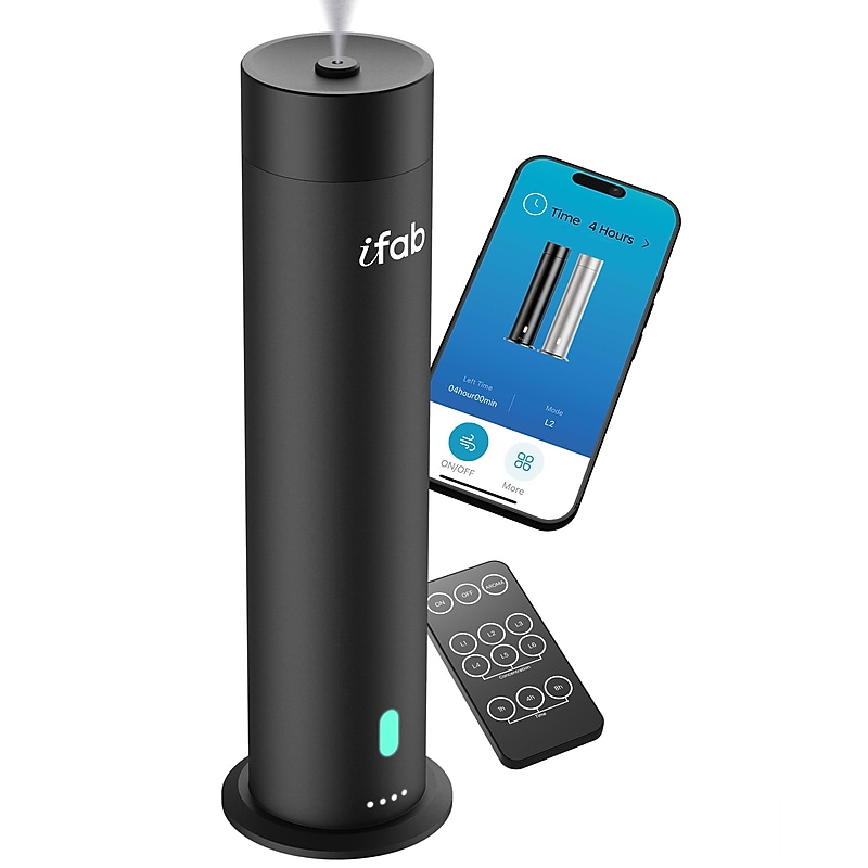 iFab 96L Nebulizing Aromatherapy Essential Oil Diffuser, 4 oz. (ISM96LBK) image 1