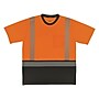 GloWear 8294BK High Visibility Short Sleeve Black Bottom T-Shirt, ANSI Type R Class 2, Orange, X-Small (22281)~#|#~51E60277-3BFA-4C5B-A39A085C3F4D9F0D_sc7