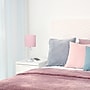 Creekwood Home Oslo 19.5" LED Table Lamp with USB Port, White Base/Light Pink Shade (CWT-2011-PO-LB)~#|#~51E60C3B-4A66-4C0E-8B49E736236C4DEA_sc7