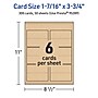 Avery Integrated Cards, 1-7/16" x 3.75", Matte Kraft Brown, 300/Box (95289)~#|#~51E7CEA9-E0FE-43BC-ACDA4BFEA282AD38_sc7