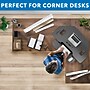 Mount-It! 43"W Manual Corner Adjustable Standing Desk Converter, Black (MI-7958A)~#|#~51ED0508-468B-4C19-8EDFEBBBE6110E0A_sc7