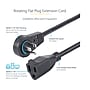 StarTech 10' Extension Cord, 16 AWG, Black (RTPAC10110)~#|#~51EE261D-AC31-4D60-B2C243BDC7D06393_sc7