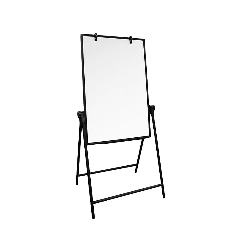 Flipside Flipchart Easel, 24" x 36", Height Adjustable, Black Aluminum (31600) image 1