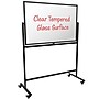Excello Global Products Glass Mobile Dry-Erase Whiteboard, Aluminum Frame, 48" x 32" (EGP-HD-0552)~#|#~51F2C554-1A96-4061-A560A4A3E2C9C683_sc7