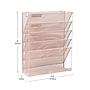 Mind Reader 5-Pocket Metal Mesh Mountable Wall File, Letter Size, Pink (MAGSTACK-PNK)~#|#~51F39374-D04C-477C-B47157826EA786D5_sc7