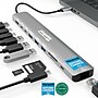 Plugable USB-C 10-in-1 Hub Laptop Docking Station, Silver (USBC-10IN1E)~#|#~51F47B1C-D777-4B52-A6A6E639A29C8AB2_sc7