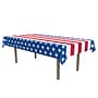 Beistle Fourth of July 54" x 108" Stars & Stripes Plastic Tablecover, 2/Pack (56591)~#|#~51F722E6-5283-4C1C-B7476B35B59EB18C_sc7
