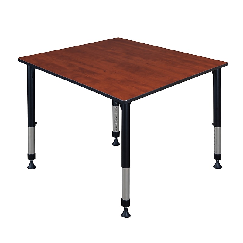 Regency Square Activity Table, 48" x 48", Height Adjustable, Cherry (TB4848CHAPBK) image 1