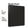 Staples 1" 3-Ring View Binders, Black, 12/Pack (23733/21685)~#|#~52078391-D1AC-444E-A8C0E39C6322B479_sc7