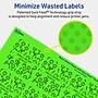 Avery Laser/Inkjet Multipurpose Square Labels, 2-1/8" x 2-1/8", Neon Green, 120/Pack (94105)~#|#~520E7A69-72D2-4EFD-B637CAD3231E1F3B_sc7