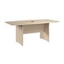 Bush Business Furniture 72"W Boat Shaped Conference Table, Natural Elm (99TB7236NE)~#|#~52117241-6551-44EC-874669029548036D_sc7