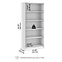 Bush Furniture Cabot 66"H 5-Shelf Bookcase with Adjustable Shelves, Ash Gray (WC31266)~#|#~52133FD1-4A0C-4390-AA6E90065203F878_sc7