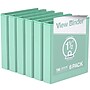 Davis Group Standard View 1.5" 3-Ring Binders, Mint, 6/Pack (7412-14-06)~#|#~5215F1EE-400E-4DF5-B981A4783800A295_sc7