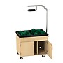 Diversified Woodcrafts Hydroponics Growing Center Table, Maple/Silver (HGCMS)~#|#~52166062-21CD-4815-A183FA5F9AAB1829_sc7