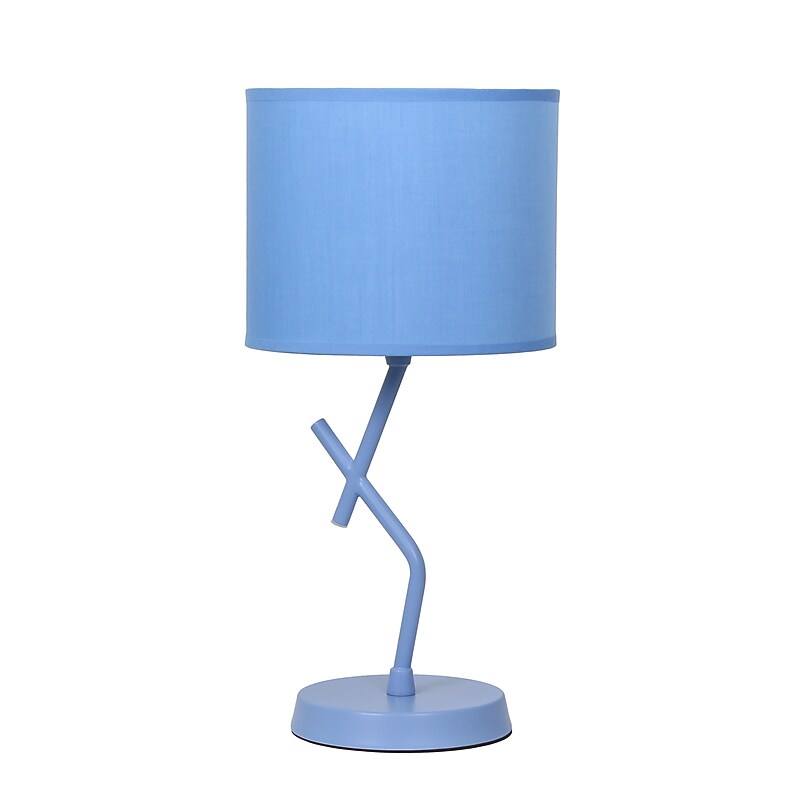 Simple Designs Abstract 17.13" LED Table Lamp, Blue (LT1172-BLU) image 1