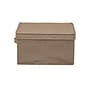 Household Essentials Large Stackable Folding Fabric Storage Bin, 8" x 12"x 15", 24.93 Qt., Beige, 2/Pack (7813-1)~#|#~521DB34C-032E-4EEE-B4C019F895580468_sc7