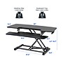 FlexiSpot M7 Series 40"W Manual Rectangular Adjustable Standing Desk Converter, Black (M7-E-40B)~#|#~521E0F20-B1D3-41D9-B588AD312BDE7521_sc7