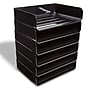 TRU RED™ Side Load Stackable Plastic Letter Tray, Black, 6/Pack (TR55329)~#|#~521E9640-8541-4B36-B2BDC7BA7752B820_sc7