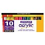 Dixon Graduate Acrylic Paint Tube, Assorted Colors, 10ml, 10/Set (DRWD1239000103)~#|#~521EF710-FD22-44E3-91FDD83EACCEABD8_sc7