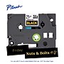 Brother P-touch Laminated Label Tape, 3/4" x 26.2', Gold on Black (TZe344)~#|#~52207535-E17D-4338-8EC50A46FA3D9DE6_sc7