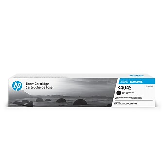 HP K404S Black Toner Cartridge for Samsung CLT-K404S (SU100), Samsung-branded printer supplies are now HP-branded